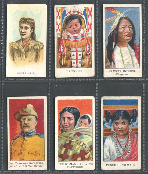 E49/E50 E Caramel Wild West / Indian Cards Lot of (6)