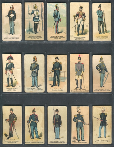 N224 Sweet Caporal Military Series Lot of (46) Cards