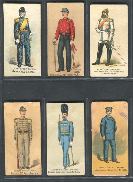 N224 Sweet Caporal Military Series Lot of (46) Cards