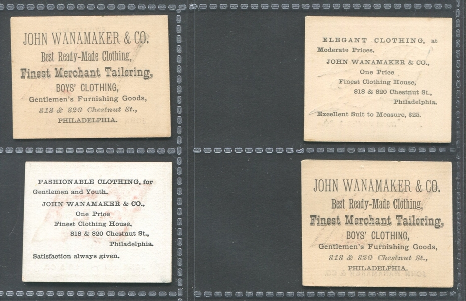 H624 John Wannamaker Flags Lot of (12) Cards 