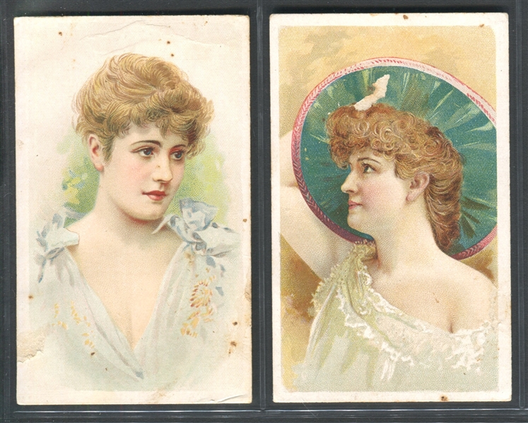 N453 Banner Night Watch Actresses Lot of (2) Cards