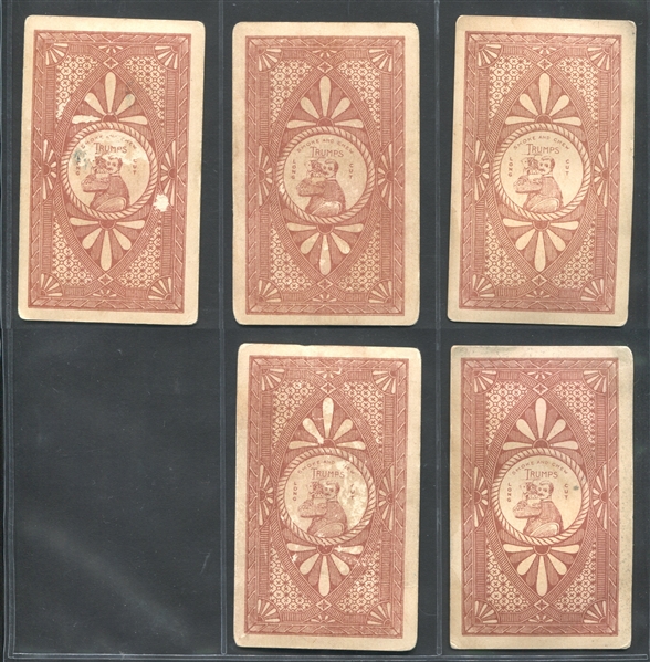 N457 Moore & Caliv Playing Cards Lot of (7) From (2) Subsets