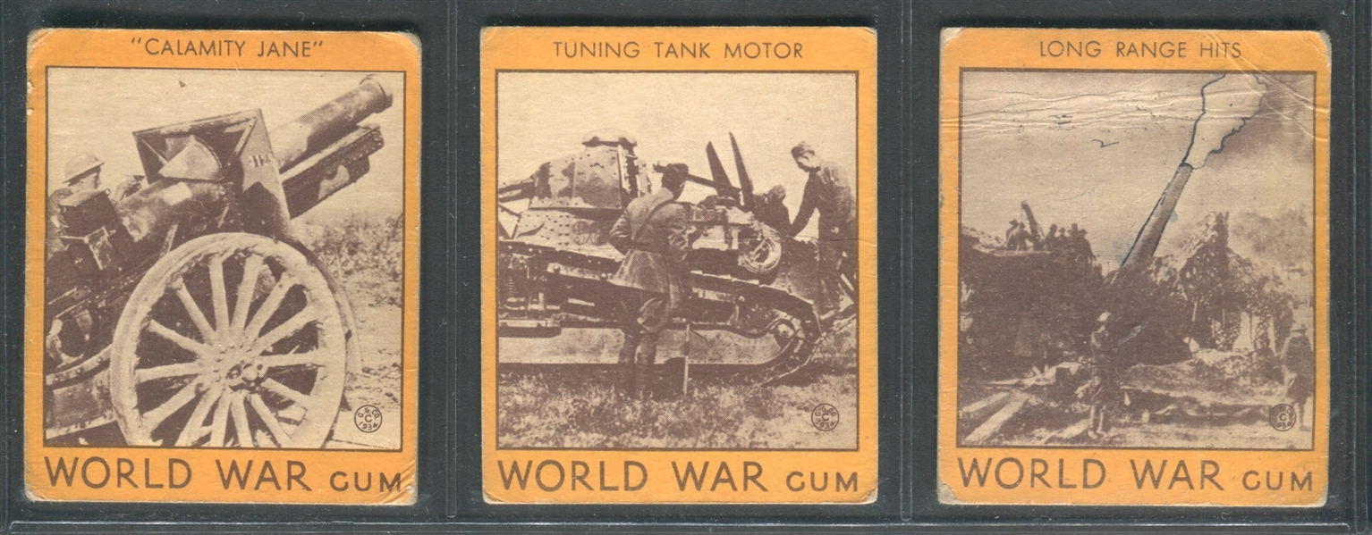 R174 Goudey World War Gum Lot of (7) Cards