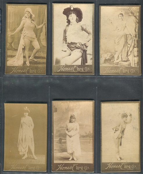 N150 Duke Honest Long Cut Actresses Lot of (60) Cards (Type E4 - Single Subject)