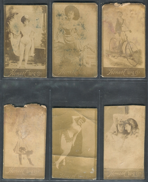 N150 Duke Honest Long Cut Actresses Lot of (60) Cards (Type E4 - Single Subject)