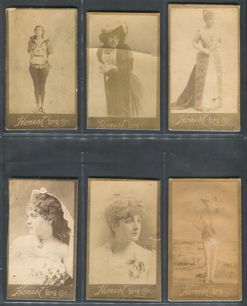 N150 Duke Honest Long Cut Actresses Lot of (60) Cards (Type E4 - Single Subject)