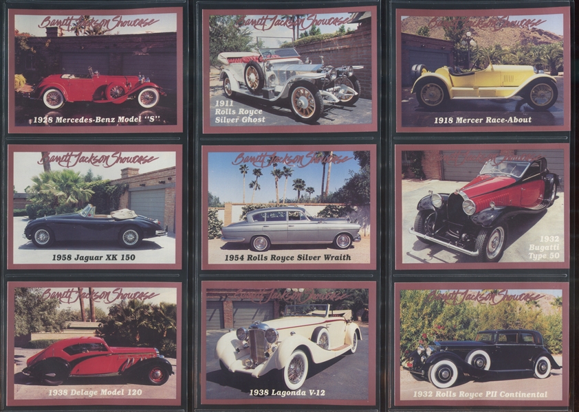 1996 Barrett Jackson Showcase Complete Set of (45) Cards