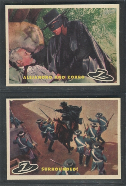 1958 Topps Zorro Lot of (2) EX-M+ Cards