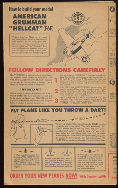 F272-21 General Mills/Wheaties Jack Armstrong Tru-Flite Plane Models Collection of (10) With Original Mailer