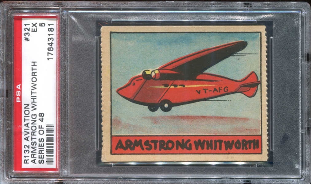 R132 Series of 48 Airplanes #321 Armstrong Whitworth PSA5 EX