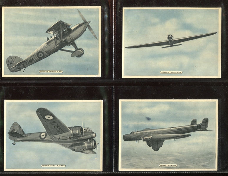 1936 Ardath Fighting Civil Aircraft Complete Set of (25) Cards