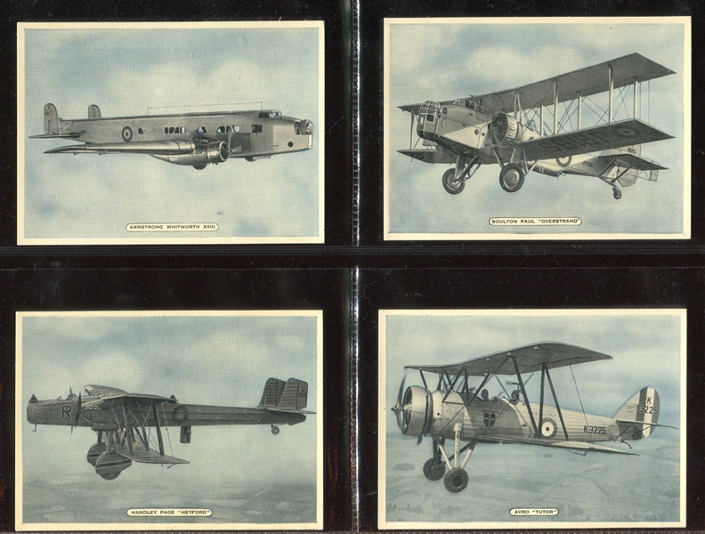 1936 Ardath Fighting Civil Aircraft Complete Set of (25) Cards