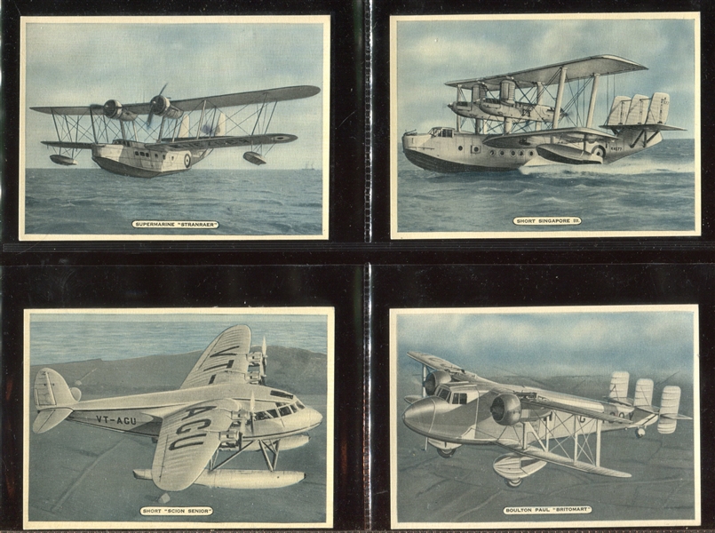 1936 Ardath Fighting Civil Aircraft Complete Set of (25) Cards