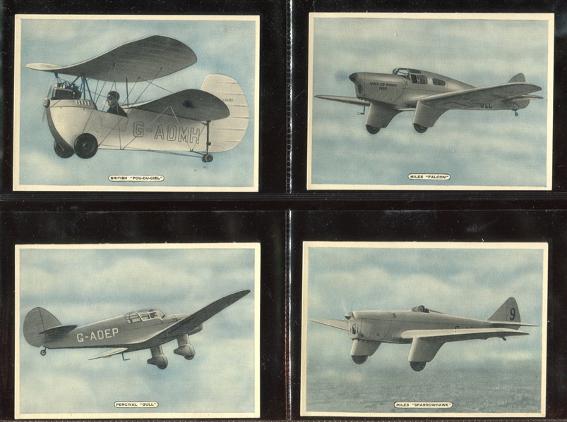 1936 Ardath Fighting Civil Aircraft Complete Set of (25) Cards