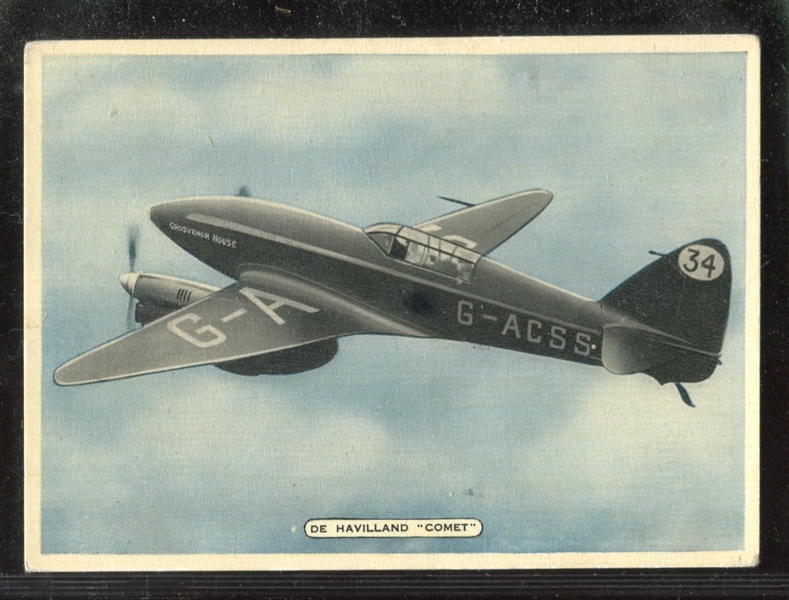 1936 Ardath Fighting Civil Aircraft Complete Set of (25) Cards