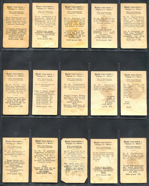 1910's Rich's Chinese Trades Complete Set of (48) Cards