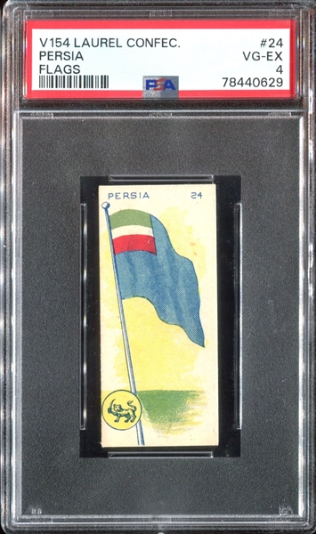 V154 Laurel Confectionery Flags #24 Persia PSA4 VG-EX