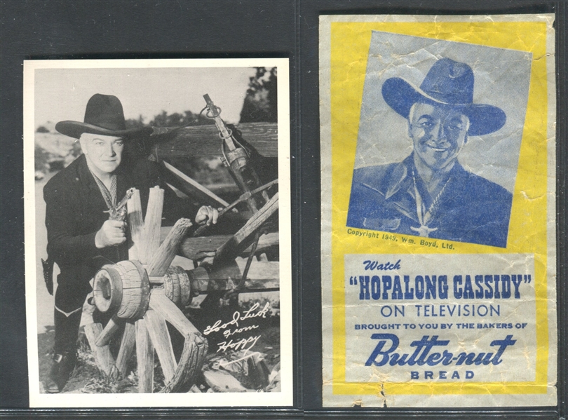 F-UNC Hopalong-Aid Hopalong Cassidy Folio with (12) Photos and Extra Hopalong Piece