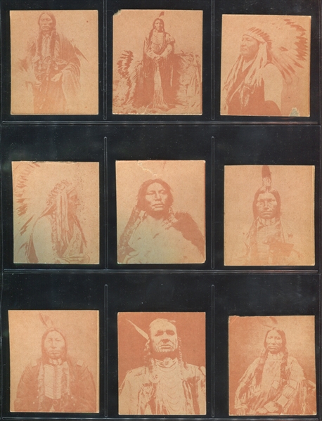 R184-2 Indian Chiefs Near Set of (18/24) Cards