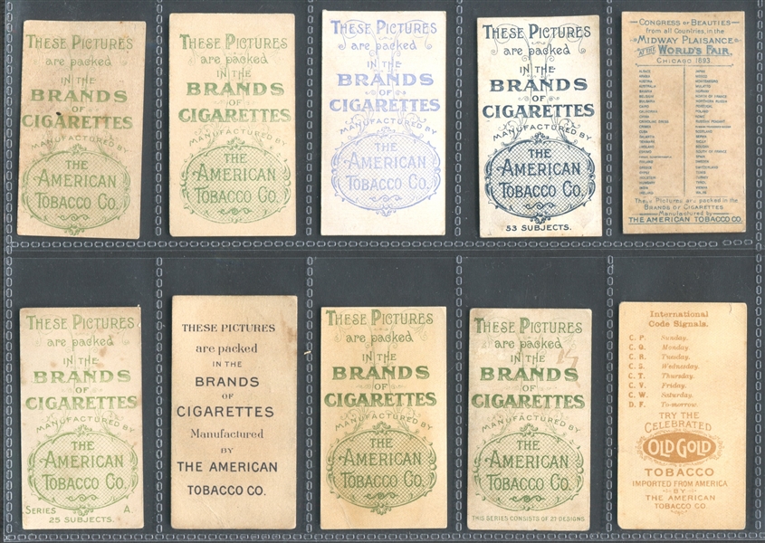 T400-T499 American Tobacco Company (ATC) Mixed Lot of (18) Better Cards