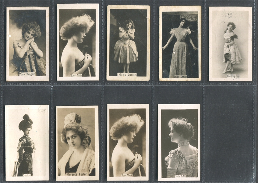 T401-2 American Tobacco Company (ATC) Actresses (Thin) Lot of (9) 