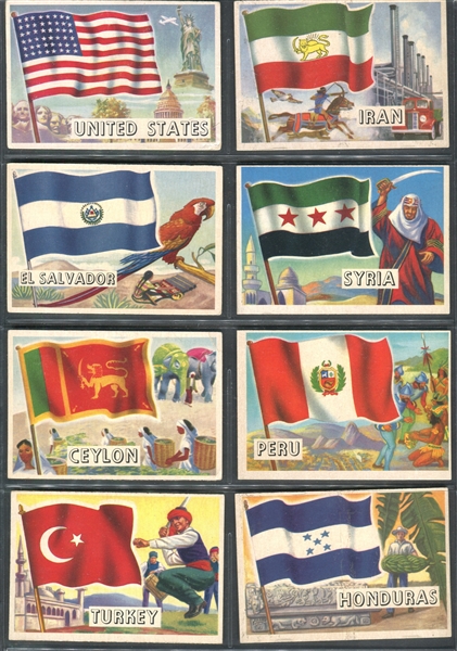 1956 Topps Flags Complete Set of (80) Cards