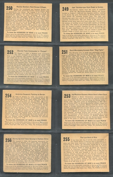 R69 Horrors of War Near Complete High Series Set of (39/48) Cards