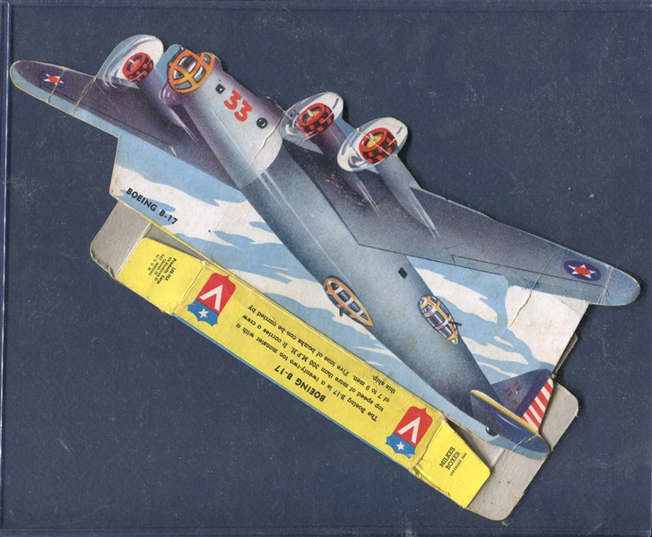 R190 Milkes America's Defenders Boeing B-17 Complete Uncut Candy Box