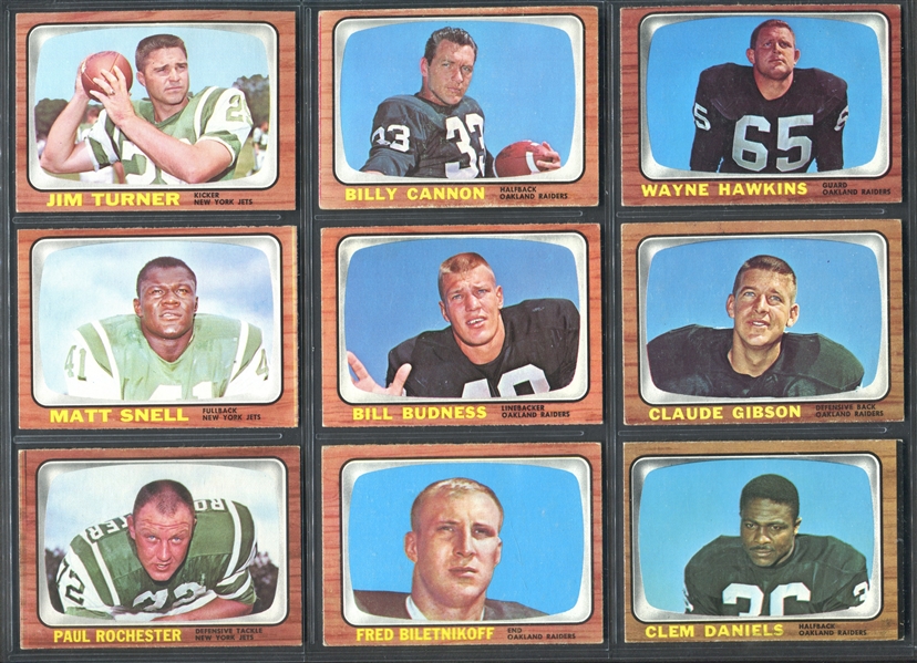 1966 Topps Football Lot of (71) Cards