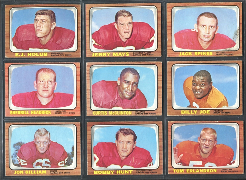 1966 Topps Football Lot of (71) Cards