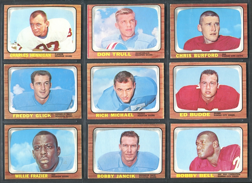 1966 Topps Football Lot of (71) Cards