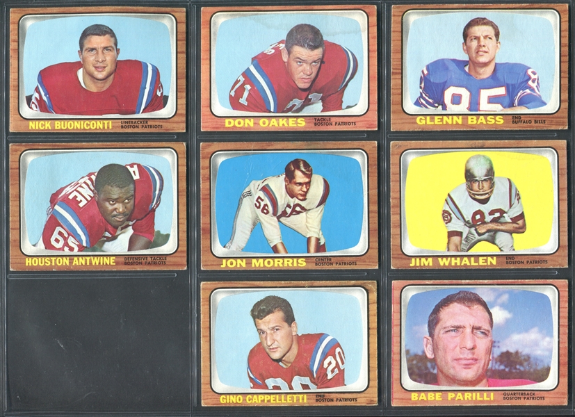 1966 Topps Football Lot of (71) Cards