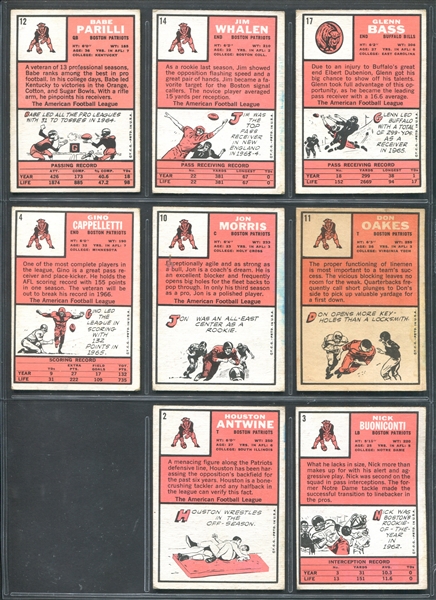 1966 Topps Football Lot of (71) Cards