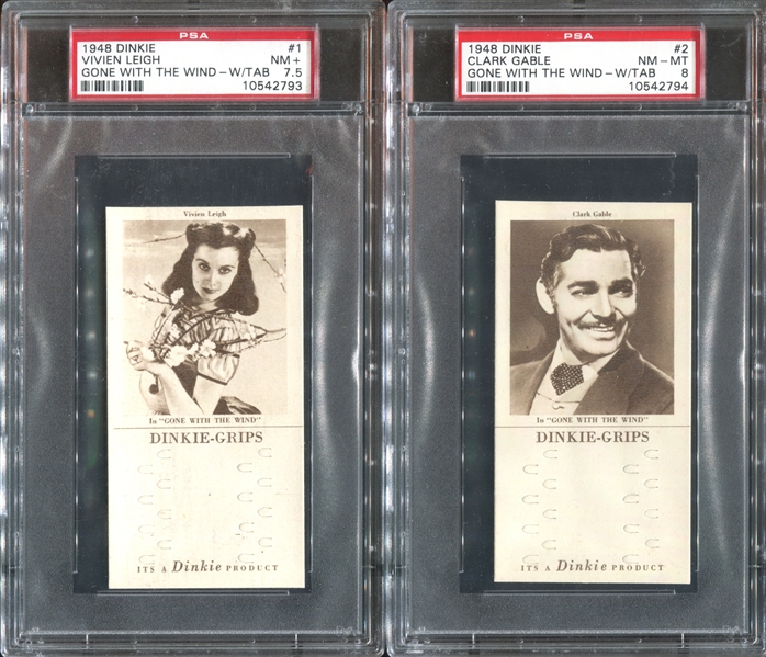 1948 Dinkie Gone With The Wind Complete PSA-Graded Set of (20) Cards