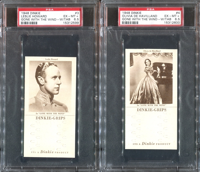 1948 Dinkie Gone With The Wind Complete PSA-Graded Set of (20) Cards