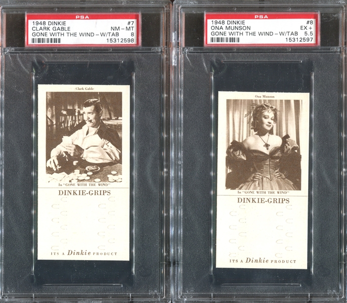 1948 Dinkie Gone With The Wind Complete PSA-Graded Set of (20) Cards