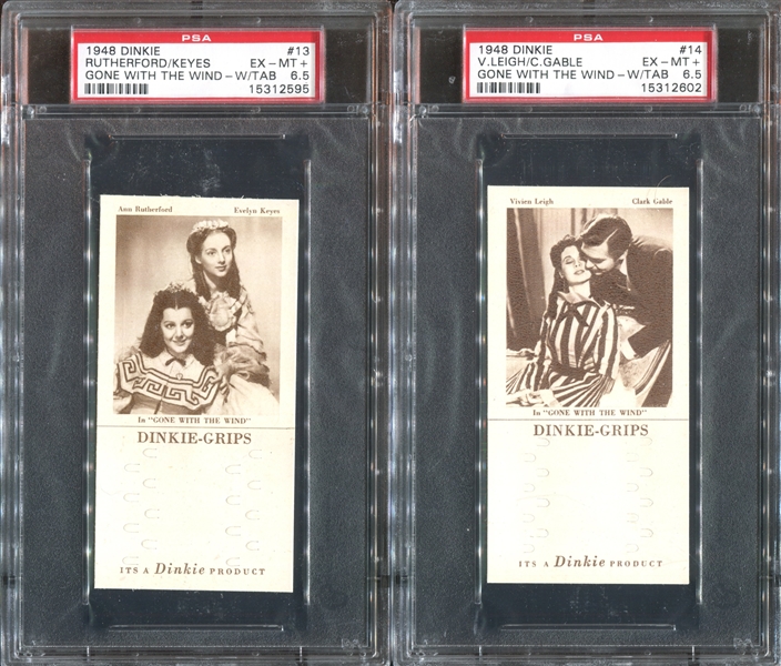 1948 Dinkie Gone With The Wind Complete PSA-Graded Set of (20) Cards