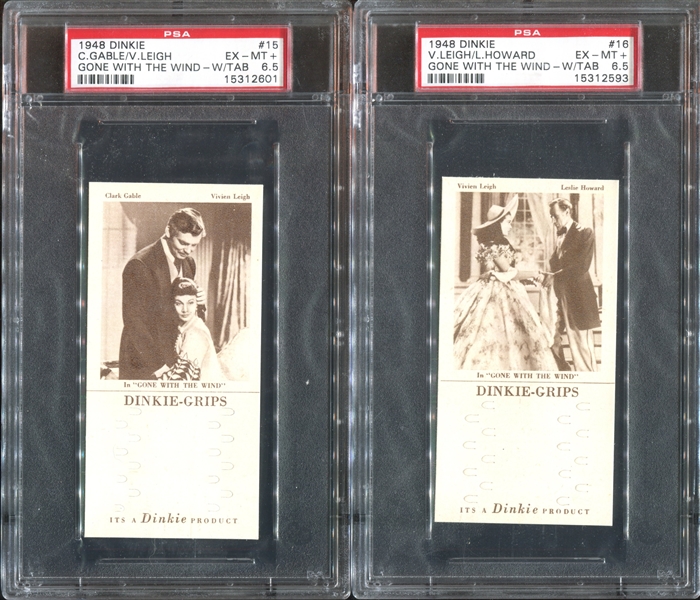 1948 Dinkie Gone With The Wind Complete PSA-Graded Set of (20) Cards