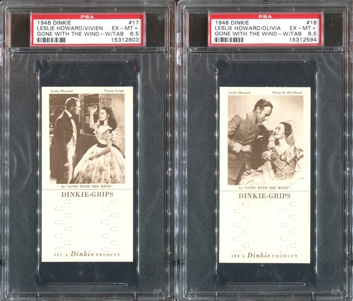 1948 Dinkie Gone With The Wind Complete PSA-Graded Set of (20) Cards