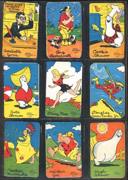 1940's Comic Traders Lil' Abner Lot of (46) Different Cards