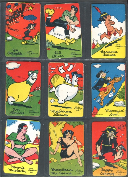 1940's Comic Traders Lil' Abner Lot of (46) Different Cards