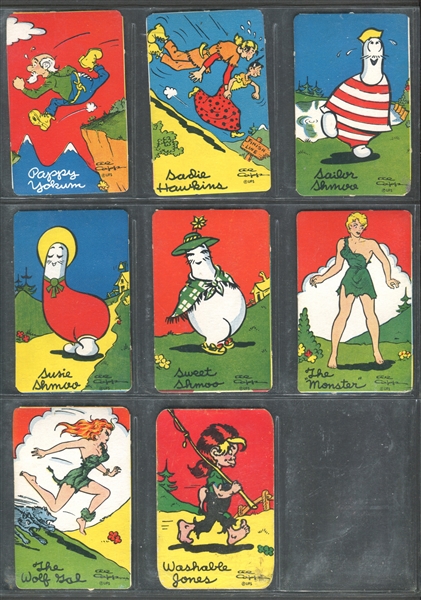 1940's Comic Traders Lil' Abner Lot of (46) Different Cards