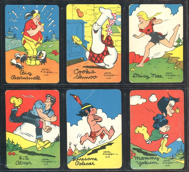 1940's Comic Traders Lil' Abner Lot of (46) Different Cards