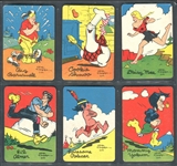 1940s Comic Traders Lil Abner Complete Set of (10) "Dog Patch" Backed Cards