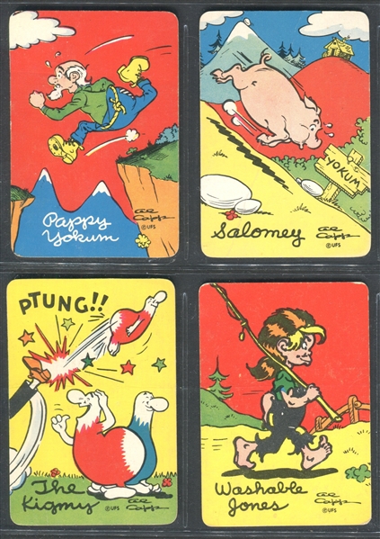 1940's Comic Traders Lil' Abner Complete Set of (10) Dog Patch Backed Cards