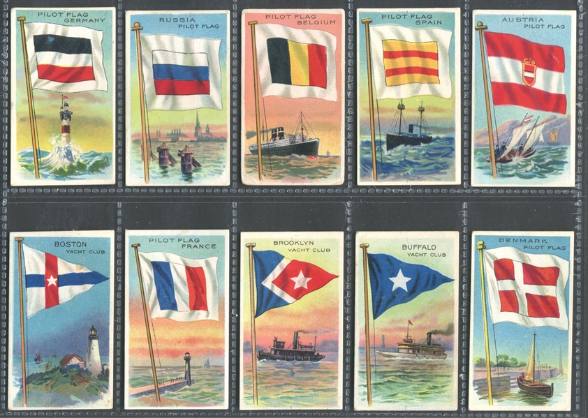 T59 Flags Mixed Lot of (33) Higher Grade Cards