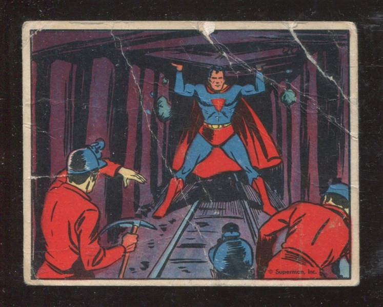 R145 Gum Inc Superman #60 Menace in the Mine High Series Card