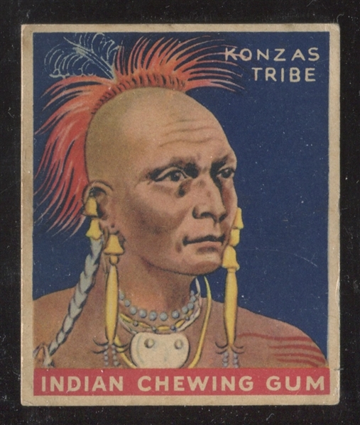 R73 Goudey Indians #116 Chief of the Konzas Tribe Series of 288 Card