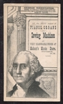 H602 Presidents Trade Cards - George Washington - Mahans Music Store