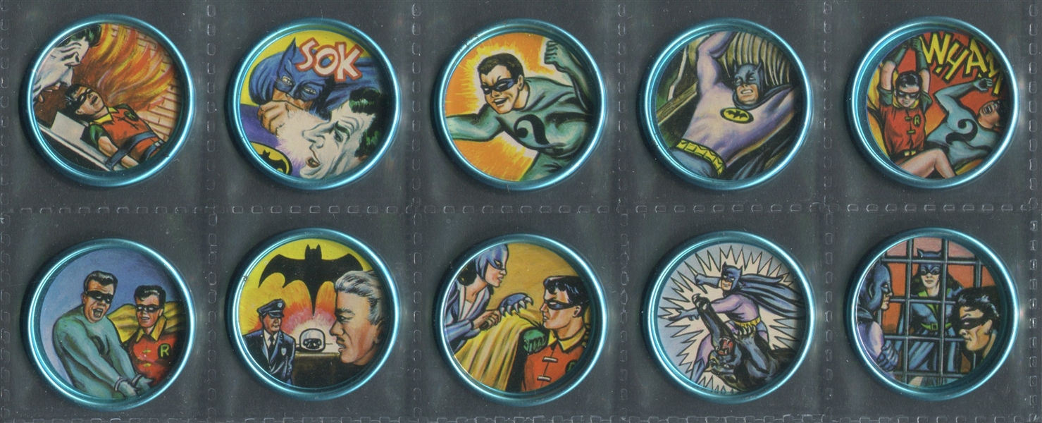 1966 Space Magic Batman Batcoins Complete Set of (20) Cards